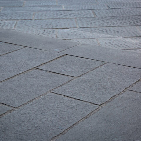 Paving in Pietra Serena and Extradura from Firenzuola